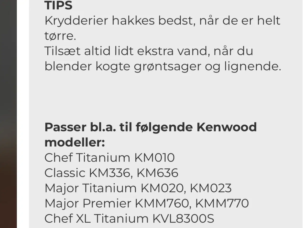 Billede 3 - Kenwood Universal kværn, Minihakker AT 320