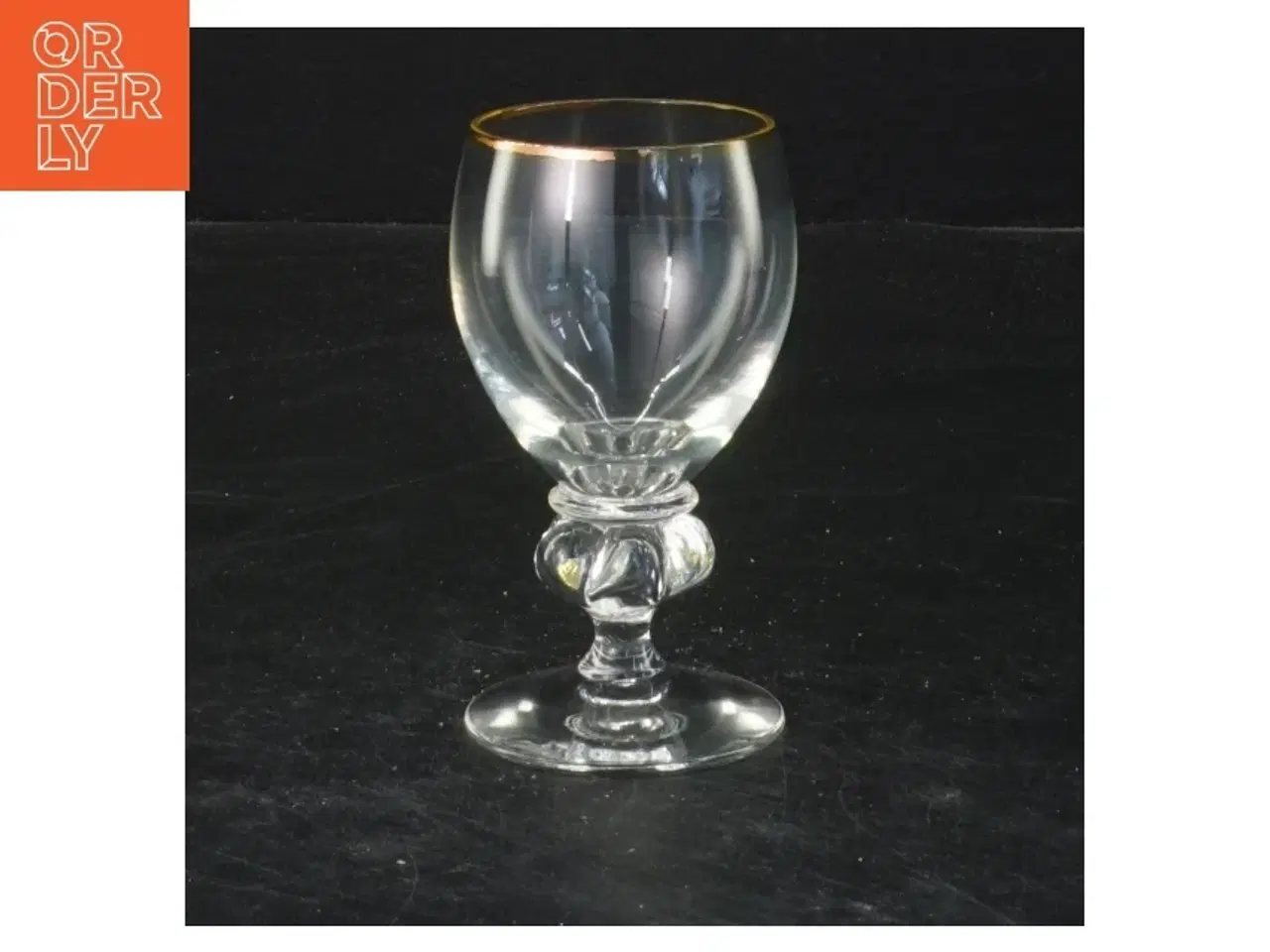 Billede 1 - Glas med guldkanter (str. 10x5 cm)