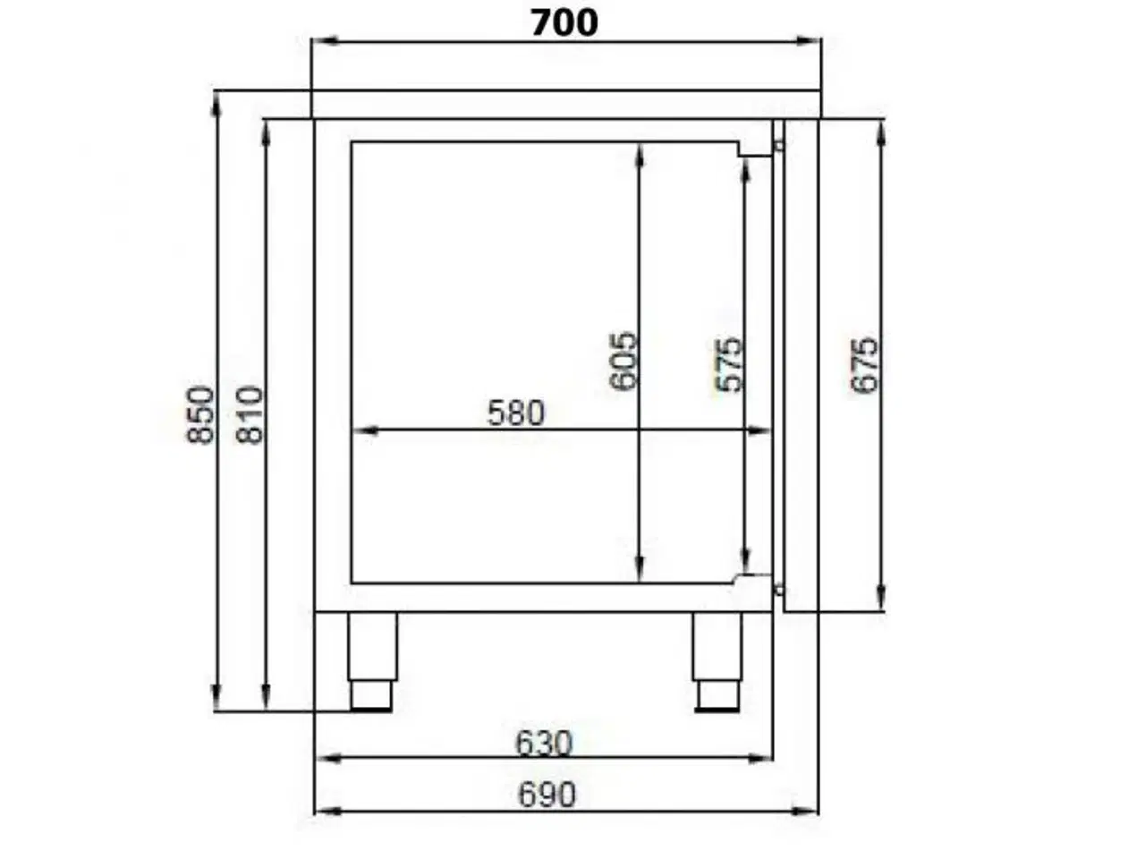 Billede 2 - Professionel kølebord – pro line 281 liter