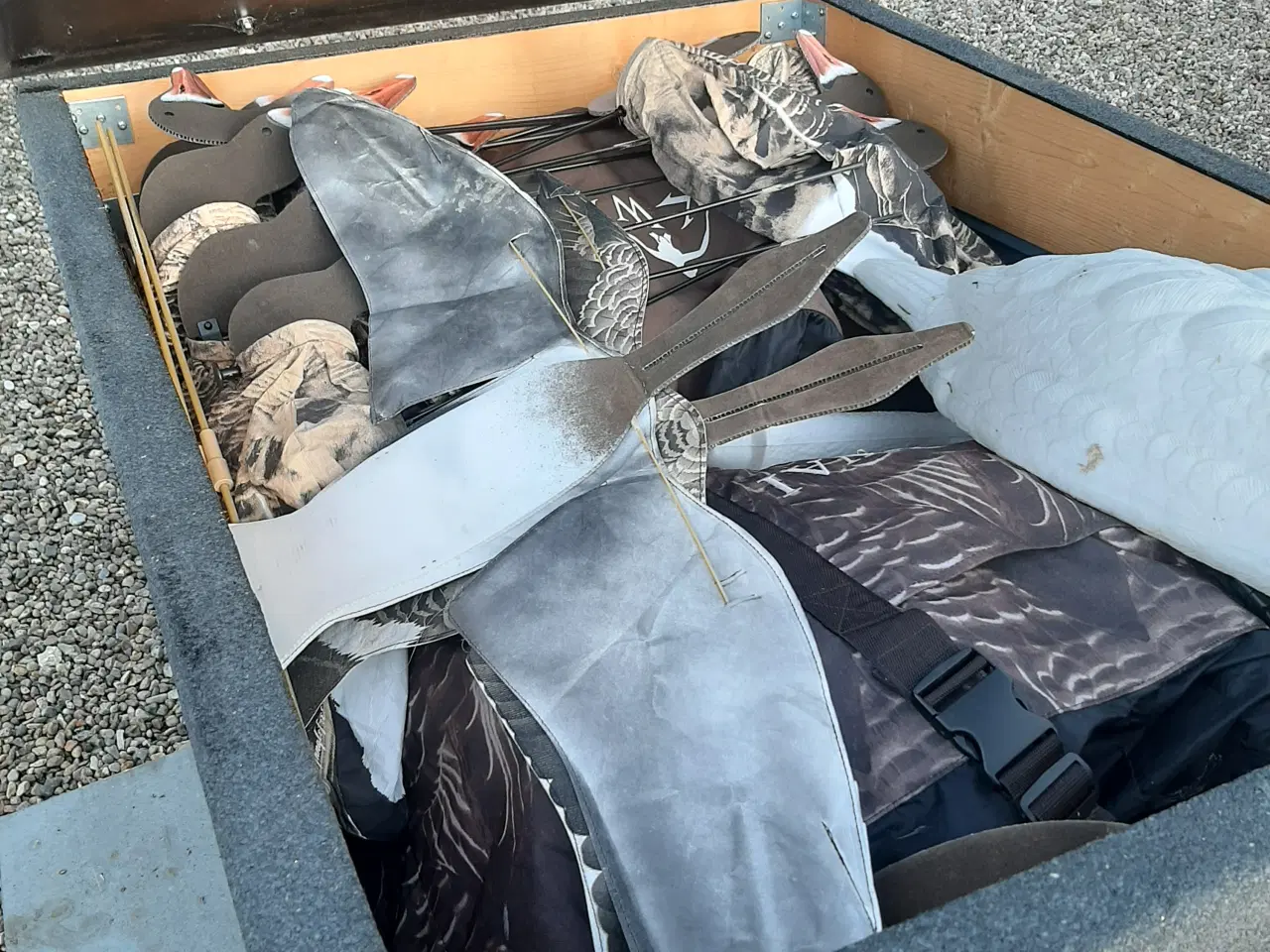 Billede 1 - Lokkegæs og trailer.