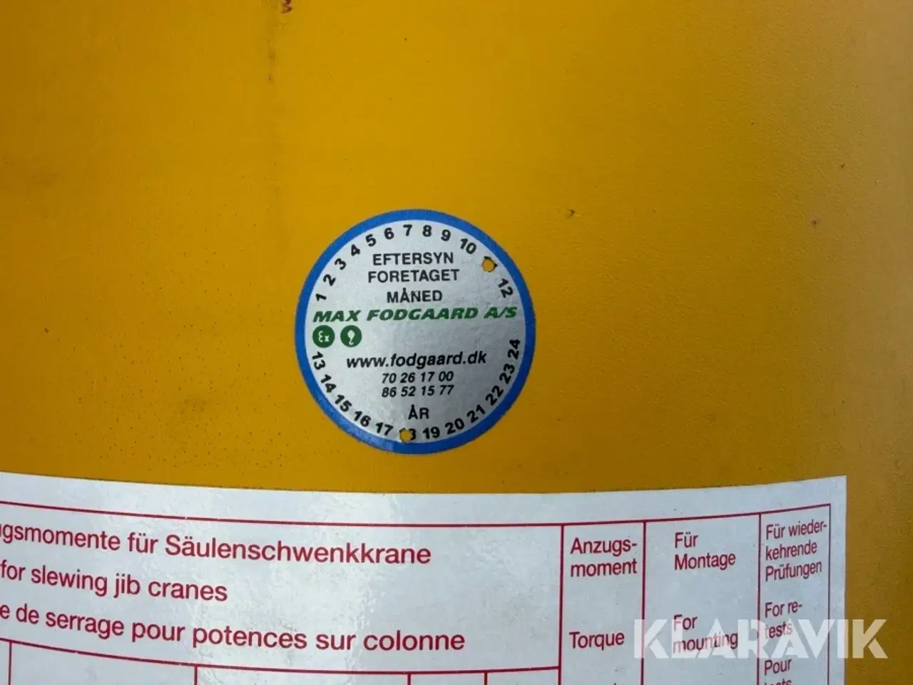 Billede 7 - Svingkran Max Fodgaard M20-3,5 - 2000kg
