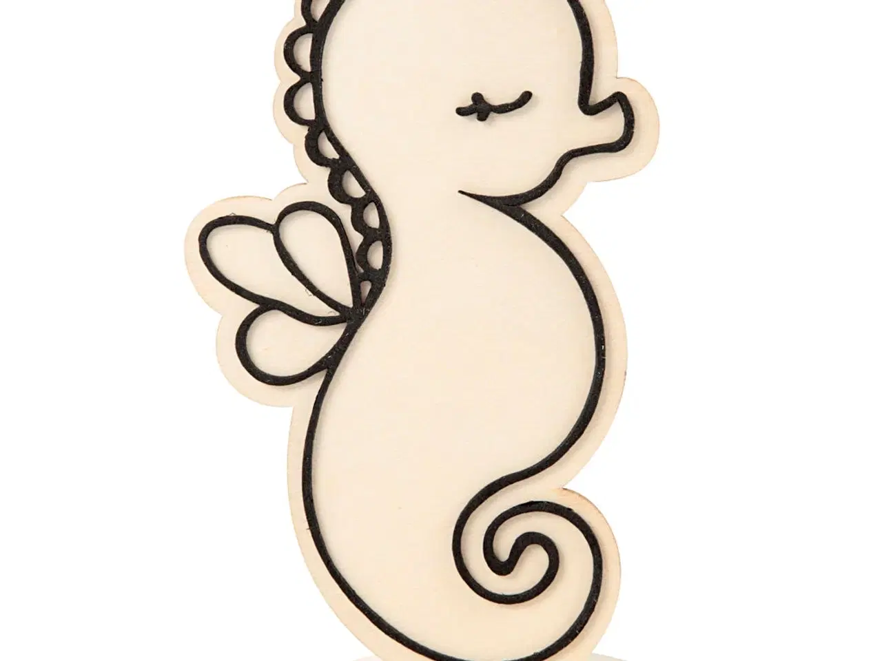 Billede 1 - Dekorationsfigur Søhest 18 cm - Unik Hjemmepynt