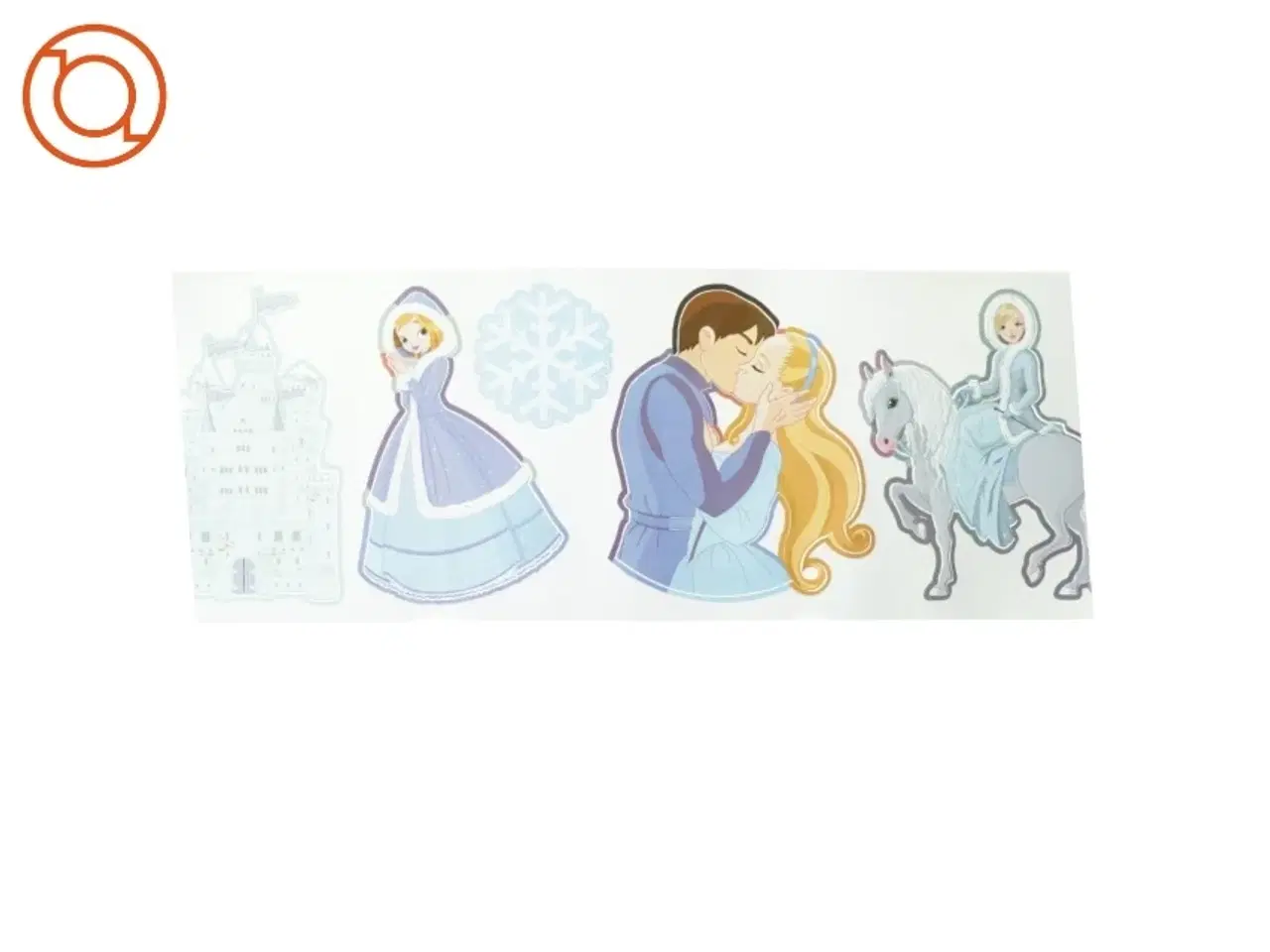 Billede 2 - Wall stickers med prinsesse tema 5 ark (str. 70 x 24 cm)