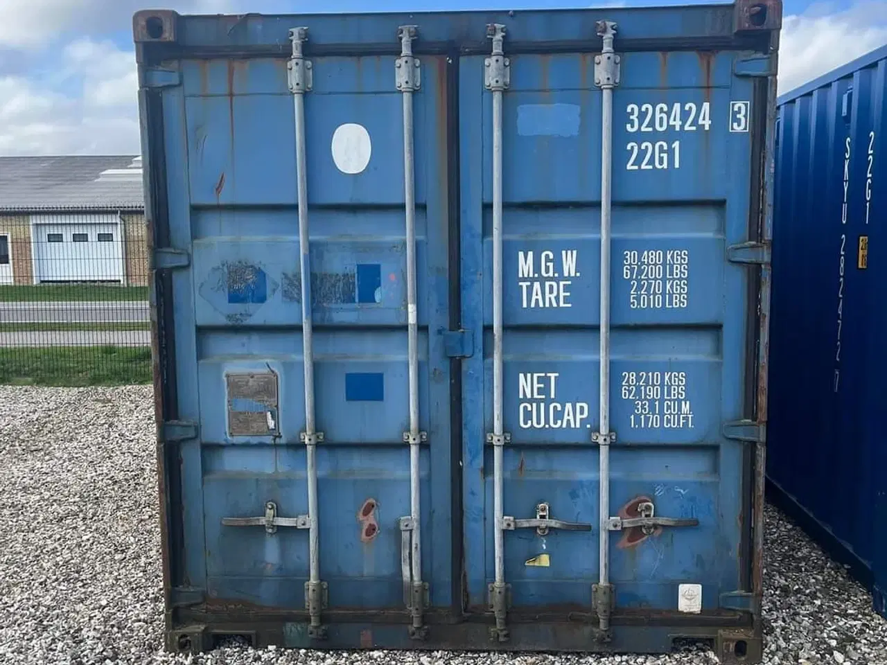 Billede 1 - Brugt og billig 20 fods container 