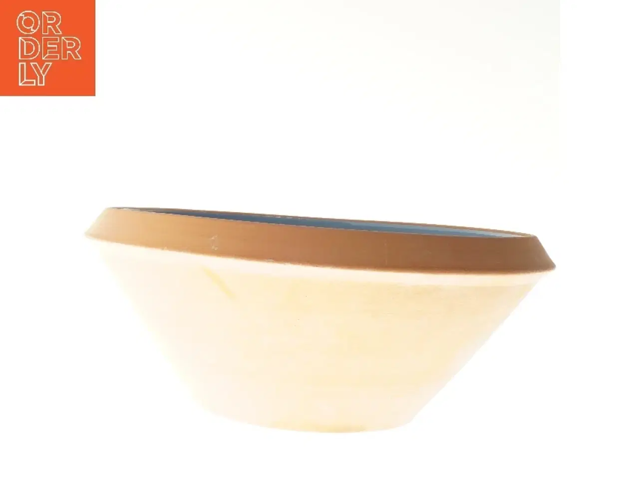 Billede 3 - 1 dejskål og 1 salat skål fra Knabstrup (str. 2 stk Ø 34,5 & 28,5 cm)