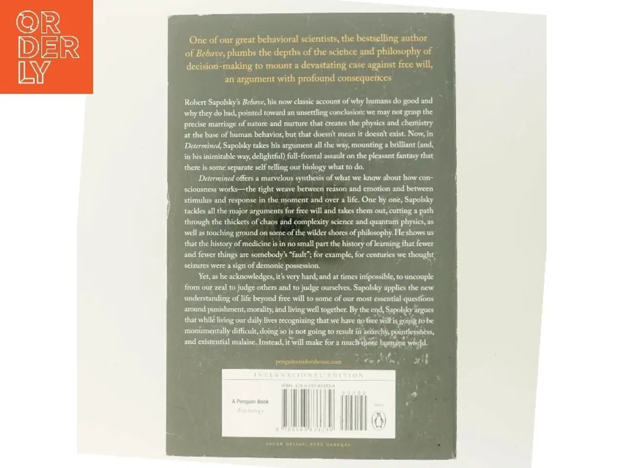 Billede 3 - Determined af Robert M. Sapolsky (Bog)