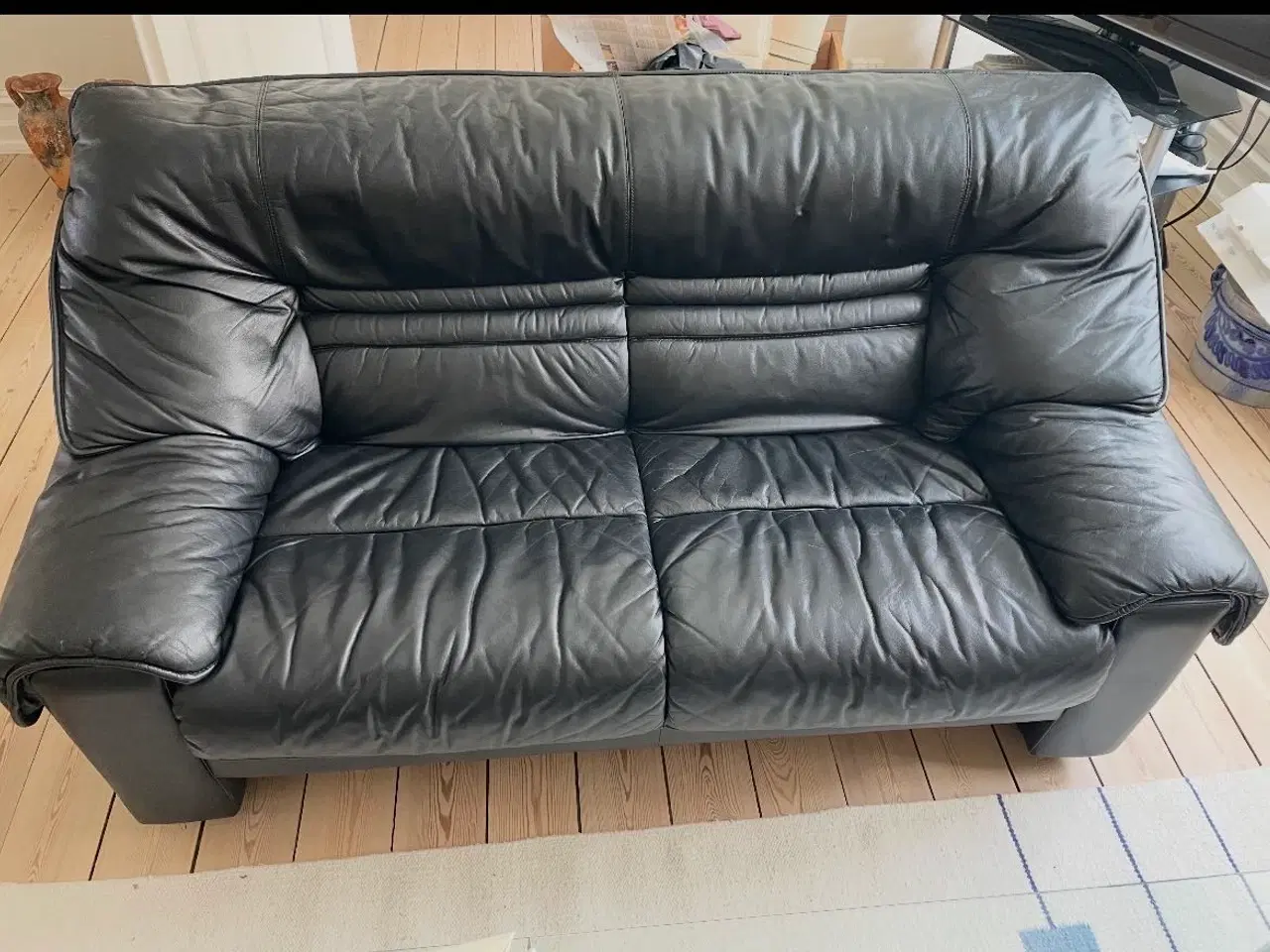 Billede 2 - Lædersofaer 3 & 2 personers 