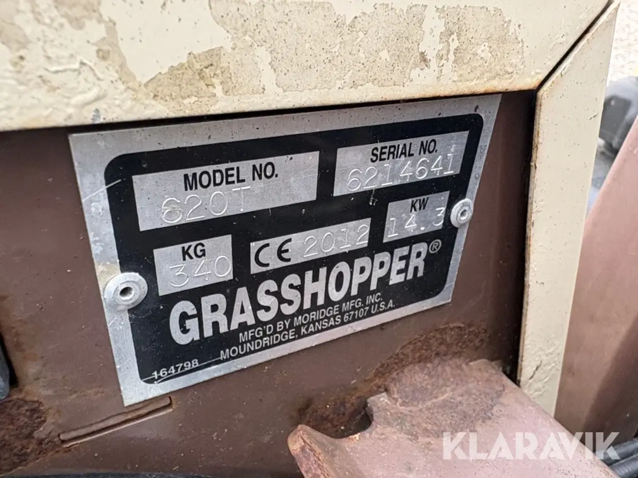 Billede 5 - Græsslåmaskine GrassHopper 620T