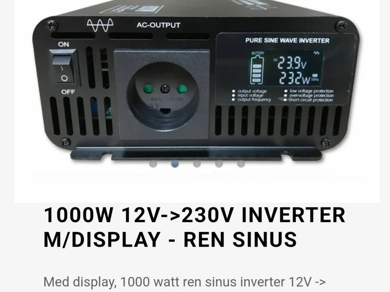 Billede 4 - Inverter 1000 wat