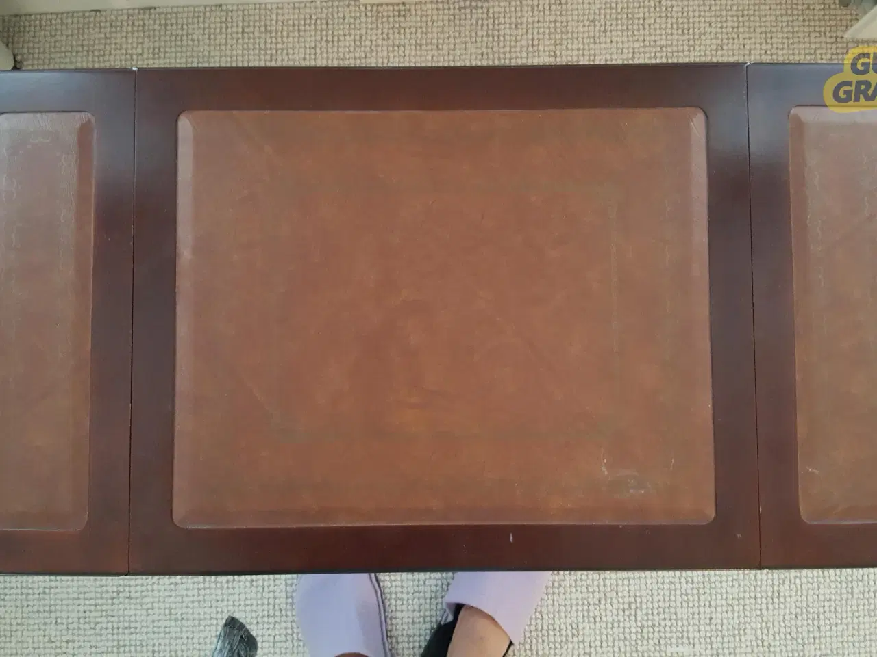 Billede 3 - Lampeklapbord med indlagt skind