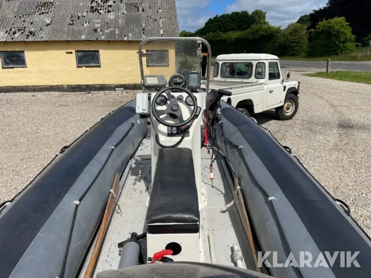 Billede 4 - Rip båd med styrepult og trailer Avon W530