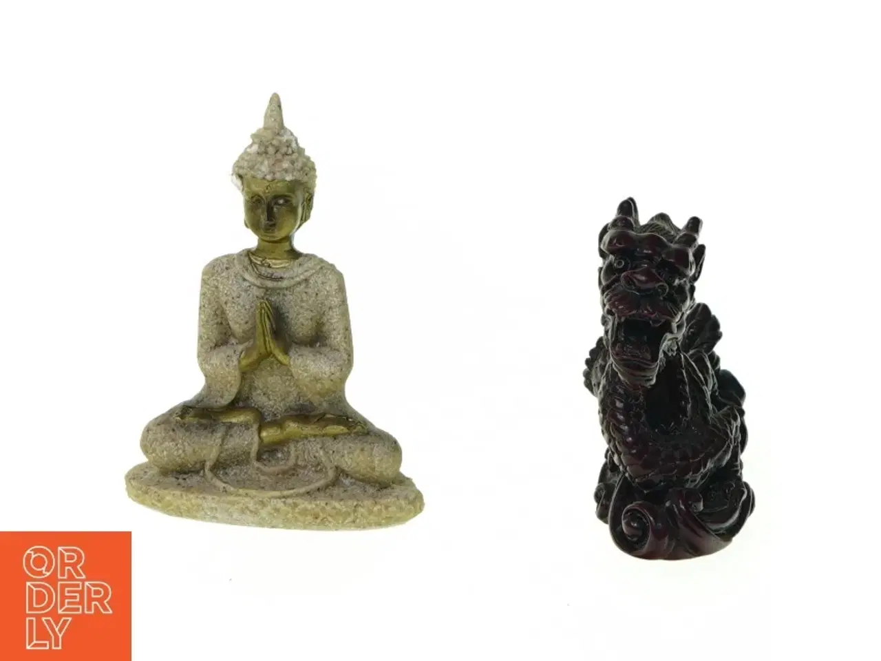 Billede 1 - Buddha og drage (str. 7 x 3 x 5 cm)