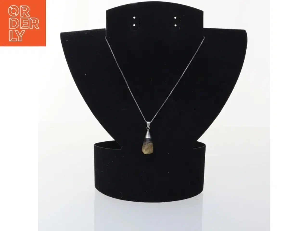 Billede 1 - Halskæde med sten (str. Kæde 41 cm)