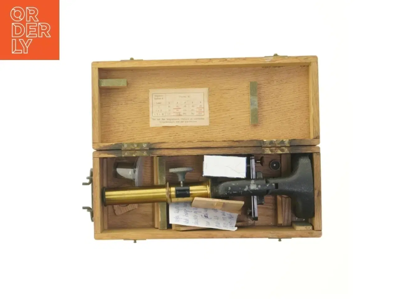 Billede 1 - Antik mikroskop (str. 31x12 cm)