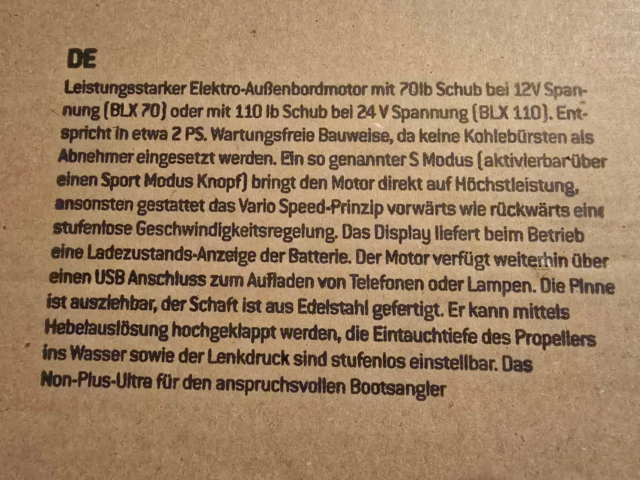 Billede 2 - Elektrisk påhængsmotor- Rhino BLX 70