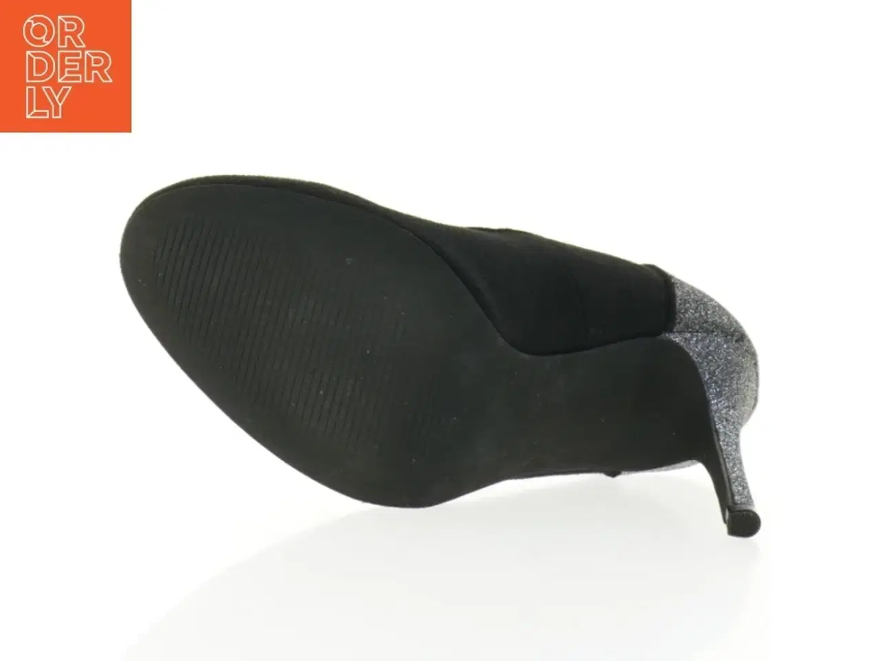 Billede 2 - Sorte højhælede sko med glimmerspids fra B&CO (str. 39)