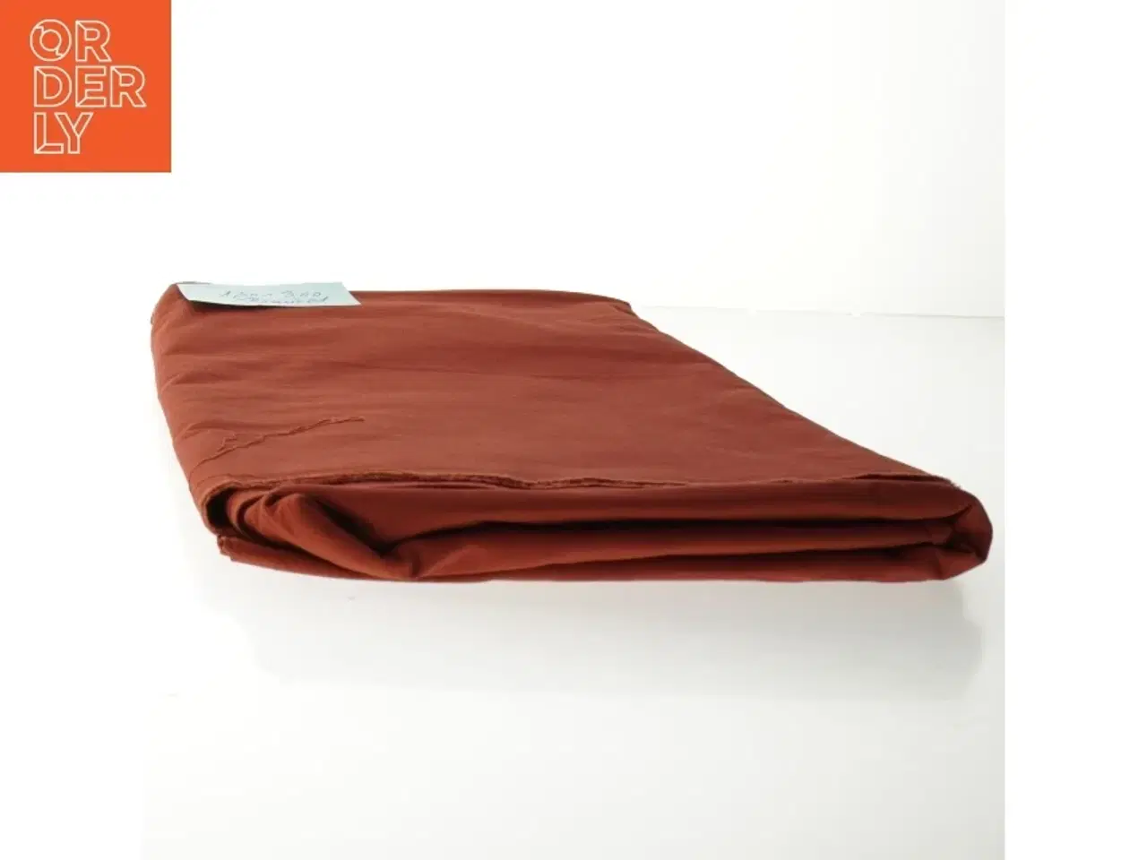 Billede 3 - Brunt / rustfarvet bomuldsstof (str. 130 x 300 cm)