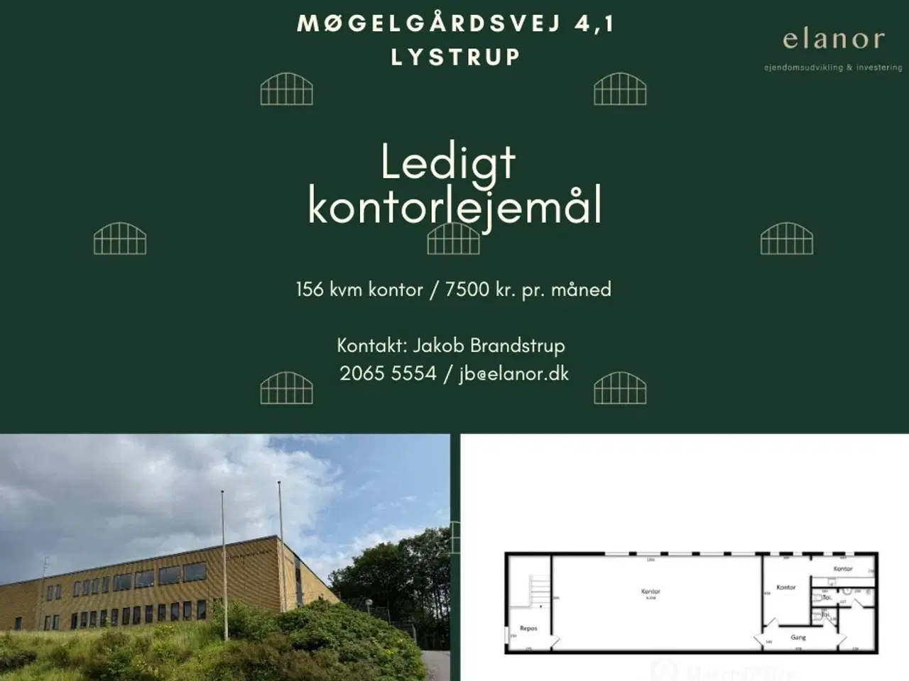 Billede 3 - Indflytningsklar kontor i Lystrup. 7.500/mdr