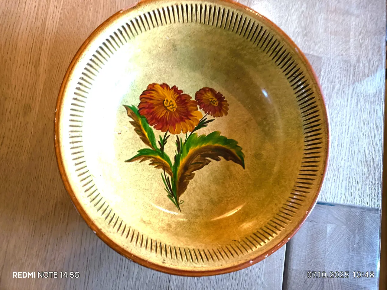 Billede 4 - Vintage keramik fad, frugtfad, Knabstrup keramik