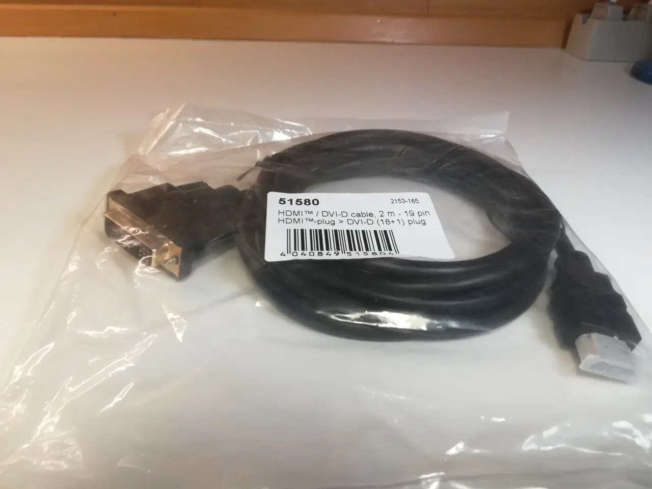 Billede 1 - HDMI til DVI-D adapter kabel, 2 m