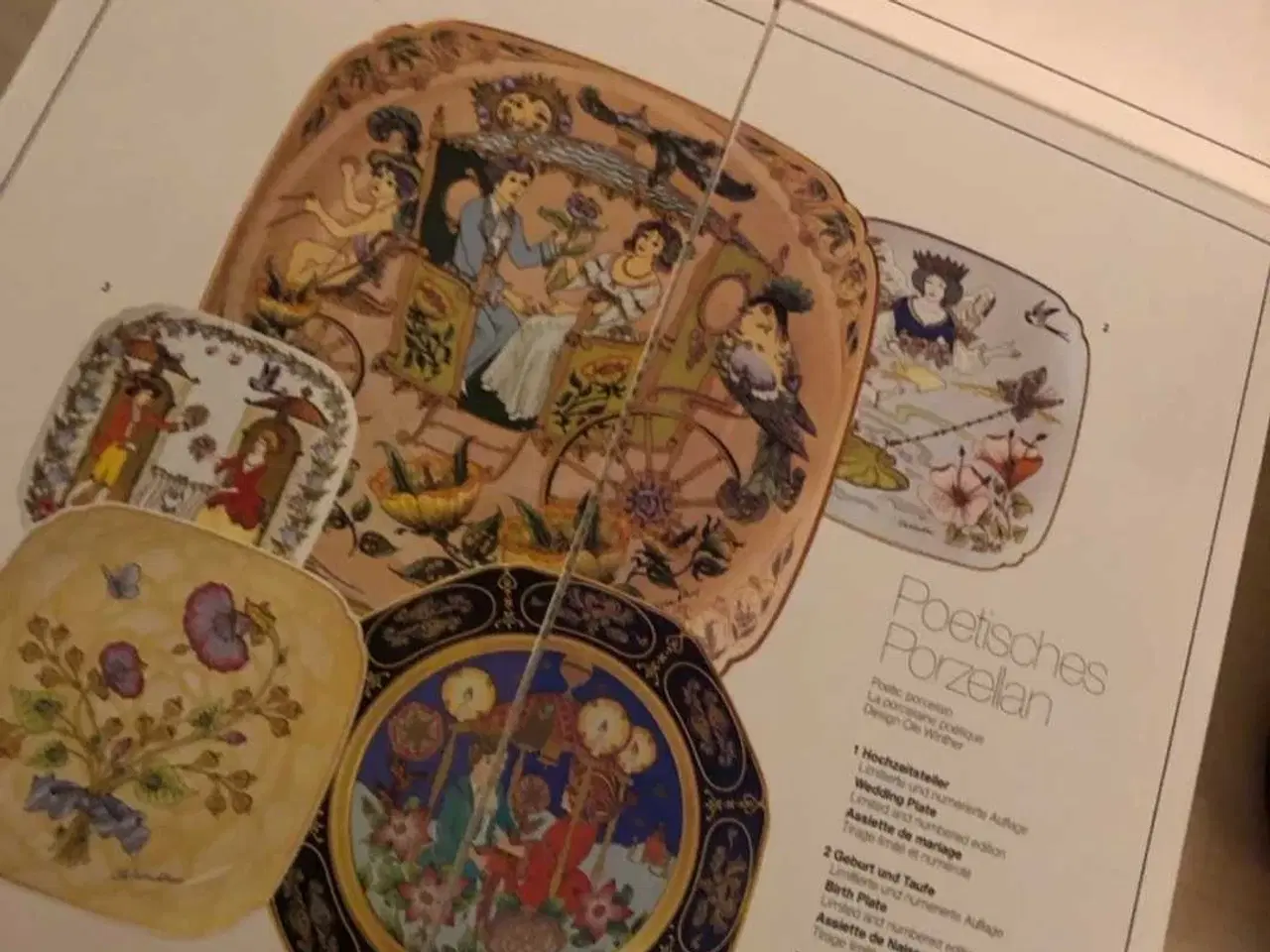 Billede 7 - Ole Winther håndmalet platter