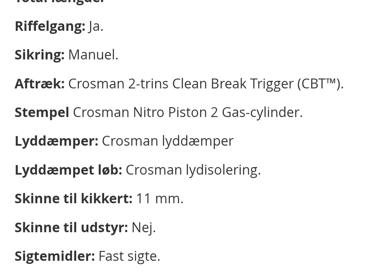 Billede 3 - CROSMAN SUMMIT Stealth Combo luftgevær 4.5 mm