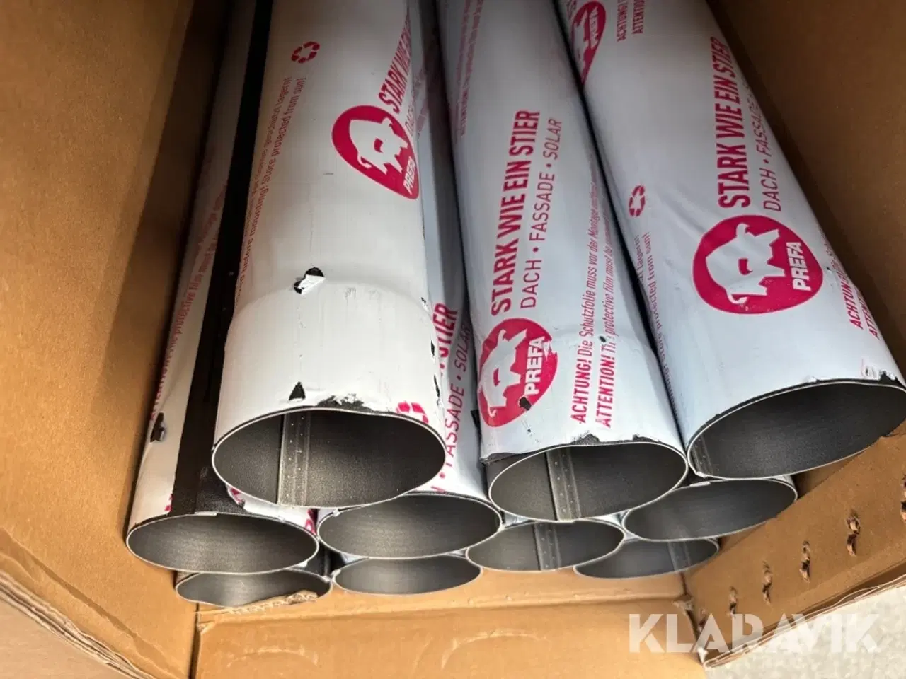 Billede 10 - Nedløbsrør Prefa sort alu, 80mm 3m 55 stk