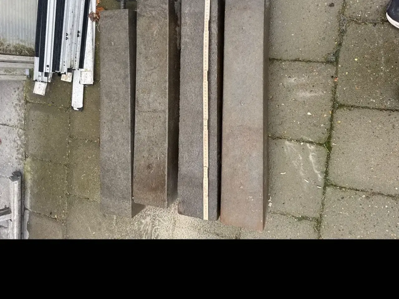 Billede 1 - IBF stolpebæringer 4" gaffel 12x15x80 cm grå