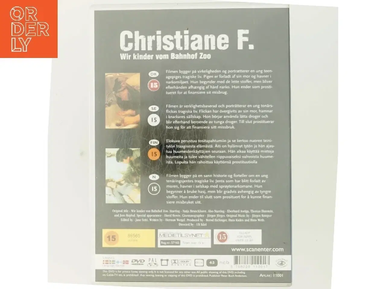 Billede 3 - CHRISTIANE F. Wir Kinder Vom Bahnhof Zoo * Natja Brunckhorst, David Bowie * REGIE: Uli Edel med Natja Brunckhorst (DVD)
