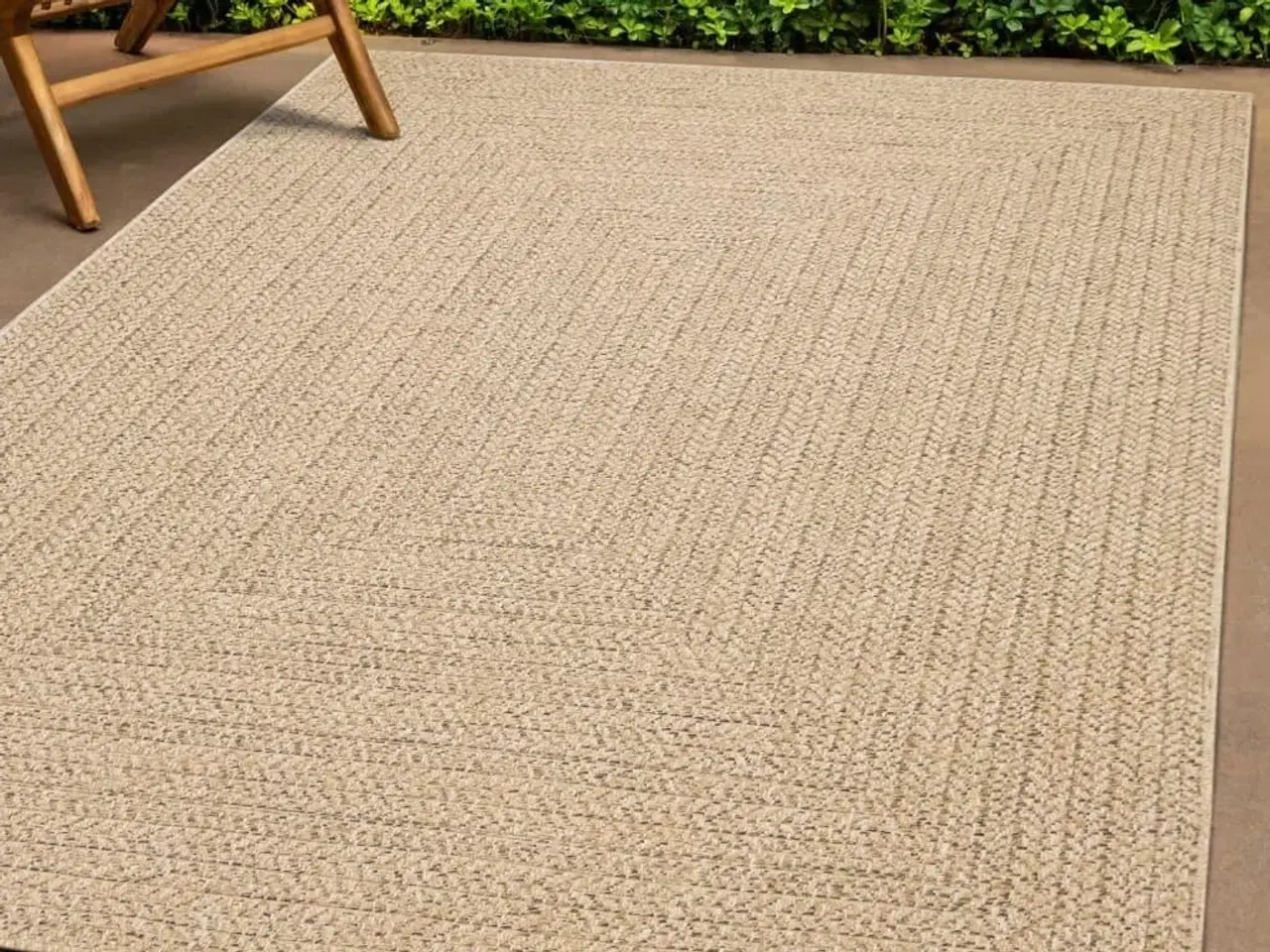 Billede 1 - Gulvtæppe ZIZUR 240x340 cm jute-look indendørs og udendørs