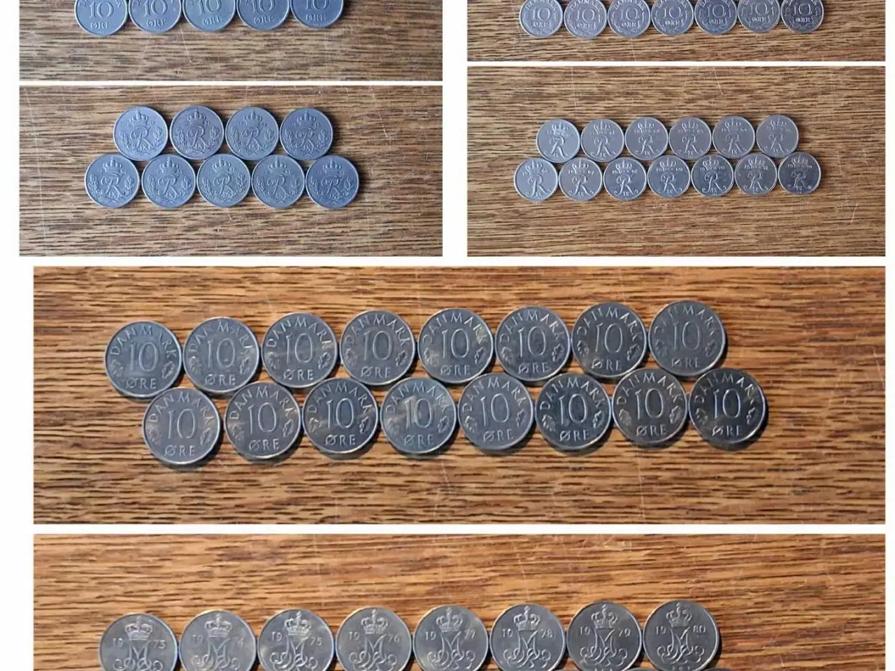 Billede 1 - Danmark, 35 mønter, 10 ØRE  1949 til 1988 