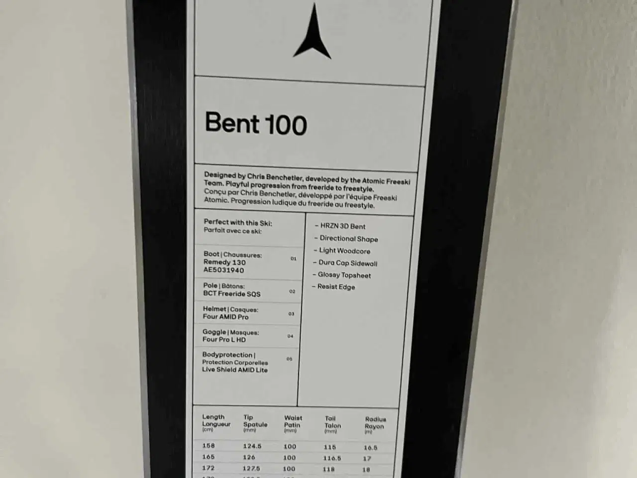 Billede 3 - Atomic Bent 100 freeski