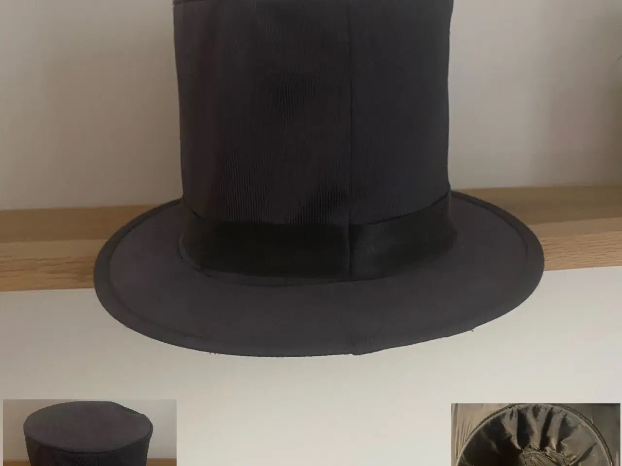 Billede 1 - * Høj hat - med silkebånd