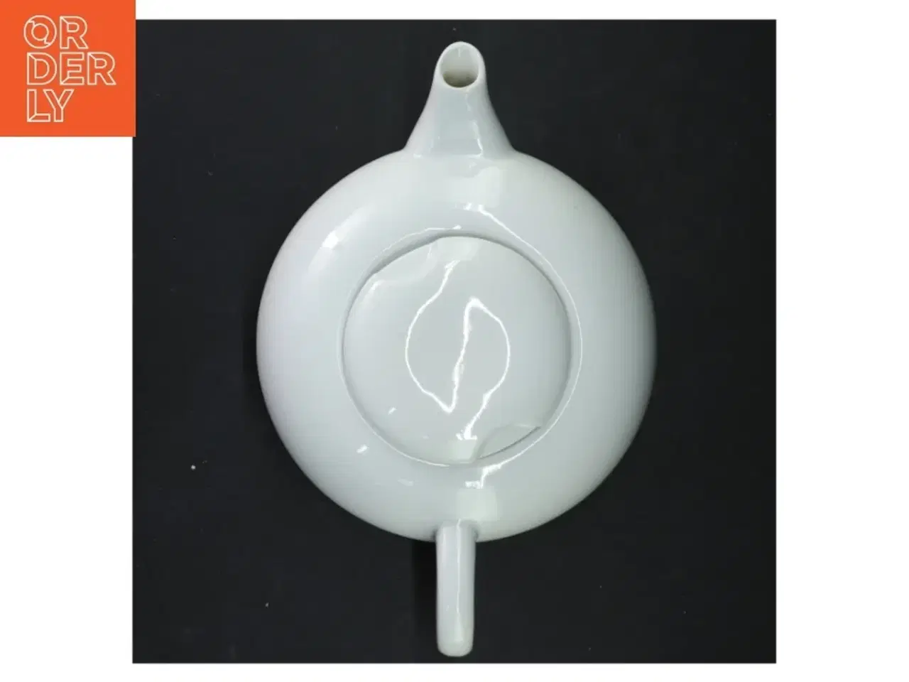 Billede 4 - Hvid tekande i porcelæn (str. 27x9 cm)
