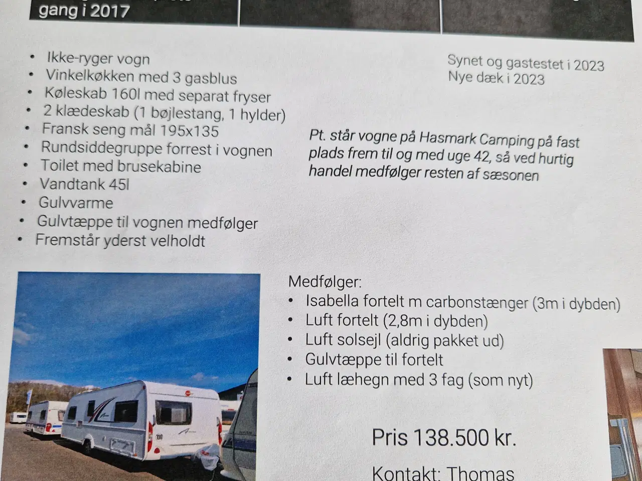 Billede 9 - BURSTNER Campingvogn 