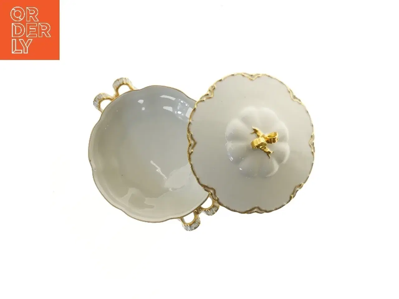 Billede 4 - porcelæns skål med låg fra Haviland (str. Ø 21x8 cm)