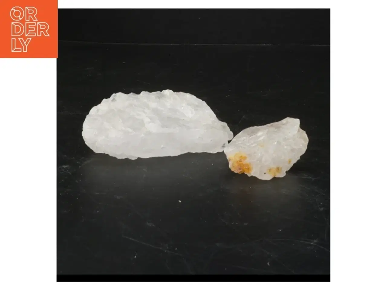 Billede 1 - To krystalstykker (str. 11 cm og 6 cm)