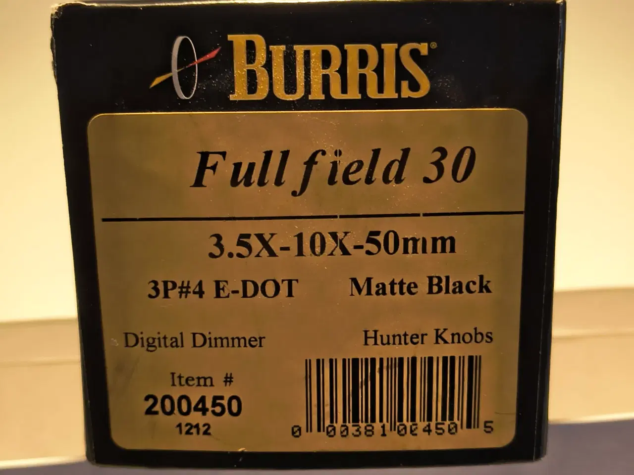 Billede 1 - Burris Full Field 30 LRS, 3.5-10x50 kikkertsigte