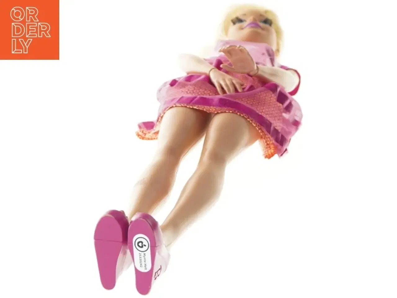 Billede 2 - Stor dukke med pink kjole fra Barbie (str. 73x15 cm)