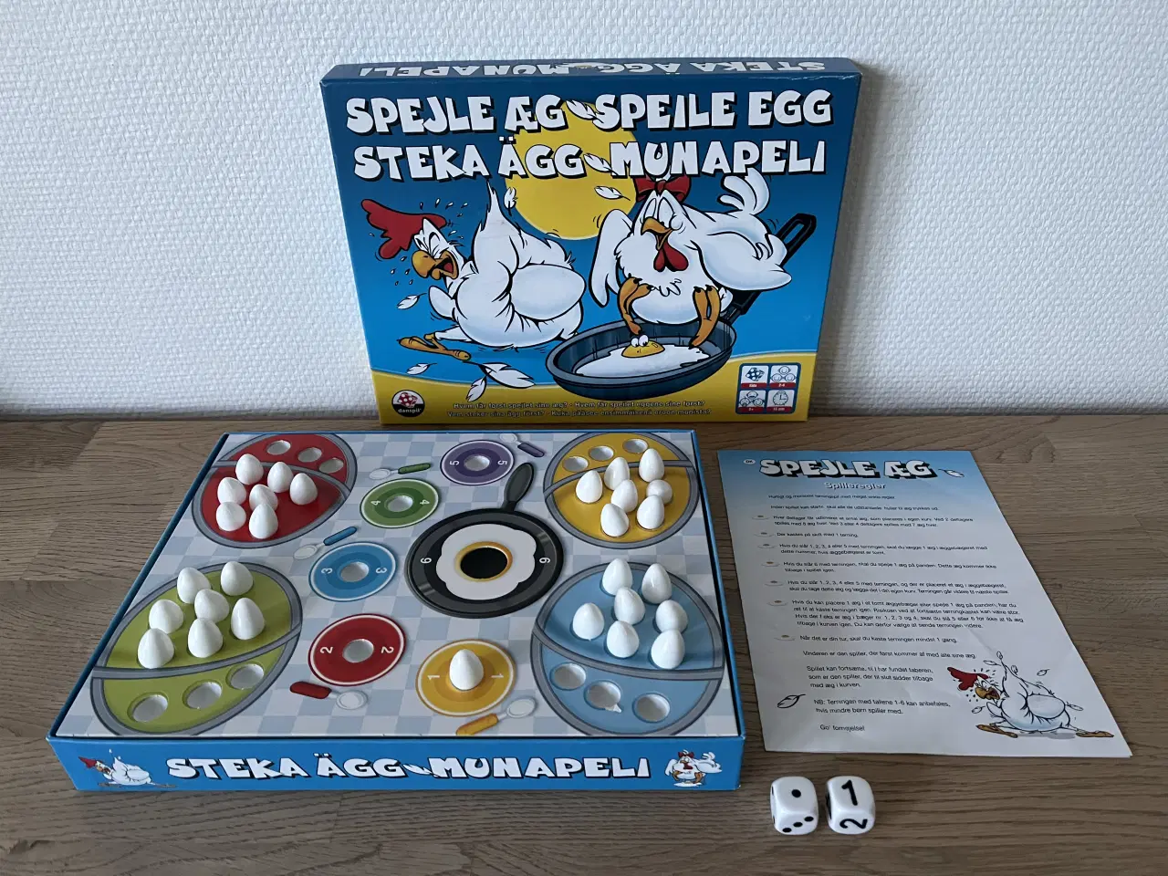 Billede 1 - KOMPLET SPIL: Spejleæg