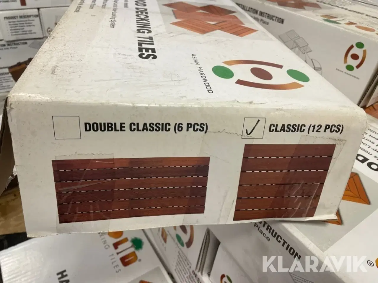 Billede 6 - Gulv Solid Hardwood Decking Tiles 300 kvm