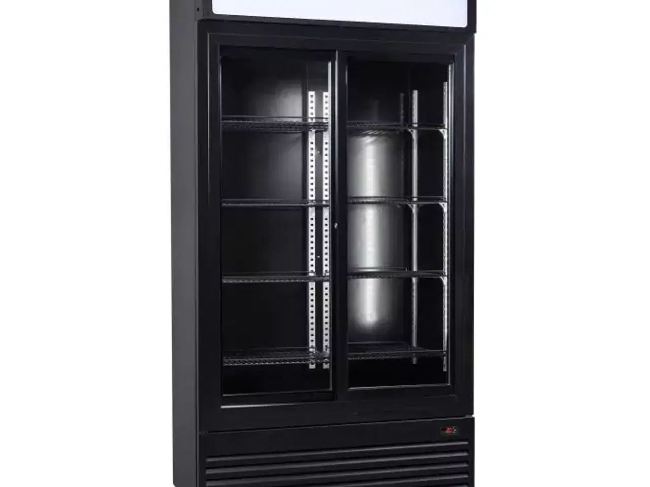 Billede 2 -  Displaykøleskab 780 L – sort – med skydedøre