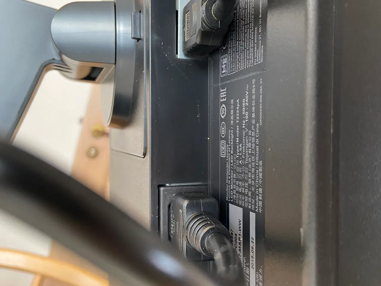 Billede 5 - Lenovo ThinkVision T2324 skærm 23"