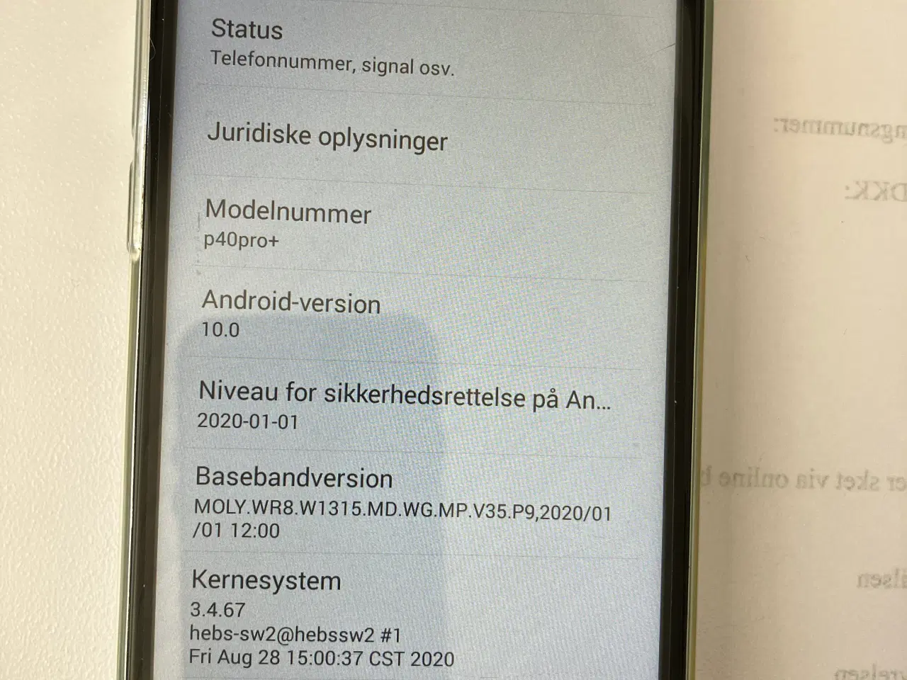 Billede 1 - Mobil Huawei P40 pro+