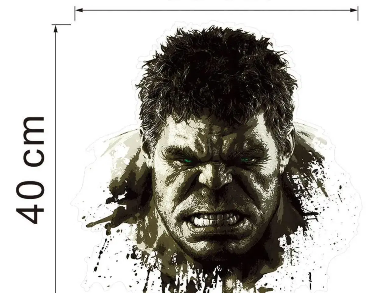 Billede 2 - Hulk wallstickers med Hulk