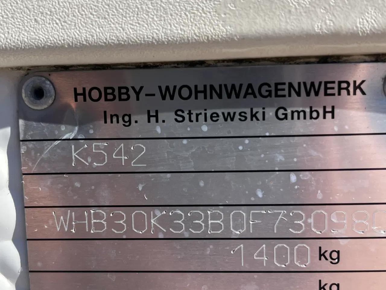 Billede 17 - 2007 Hobby 500 KMFE DE LUXE . ( Køjevogn )