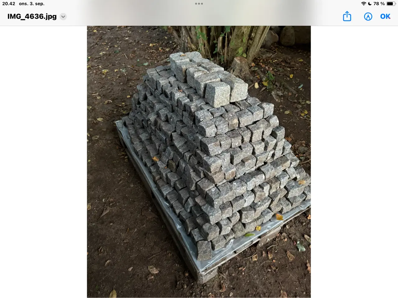 Billede 1 - Granit sten 5x5 cm - 1125 stk.