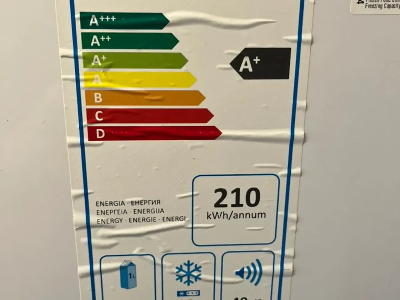 Billede 1 - Gram fritstående Køle fryseskab