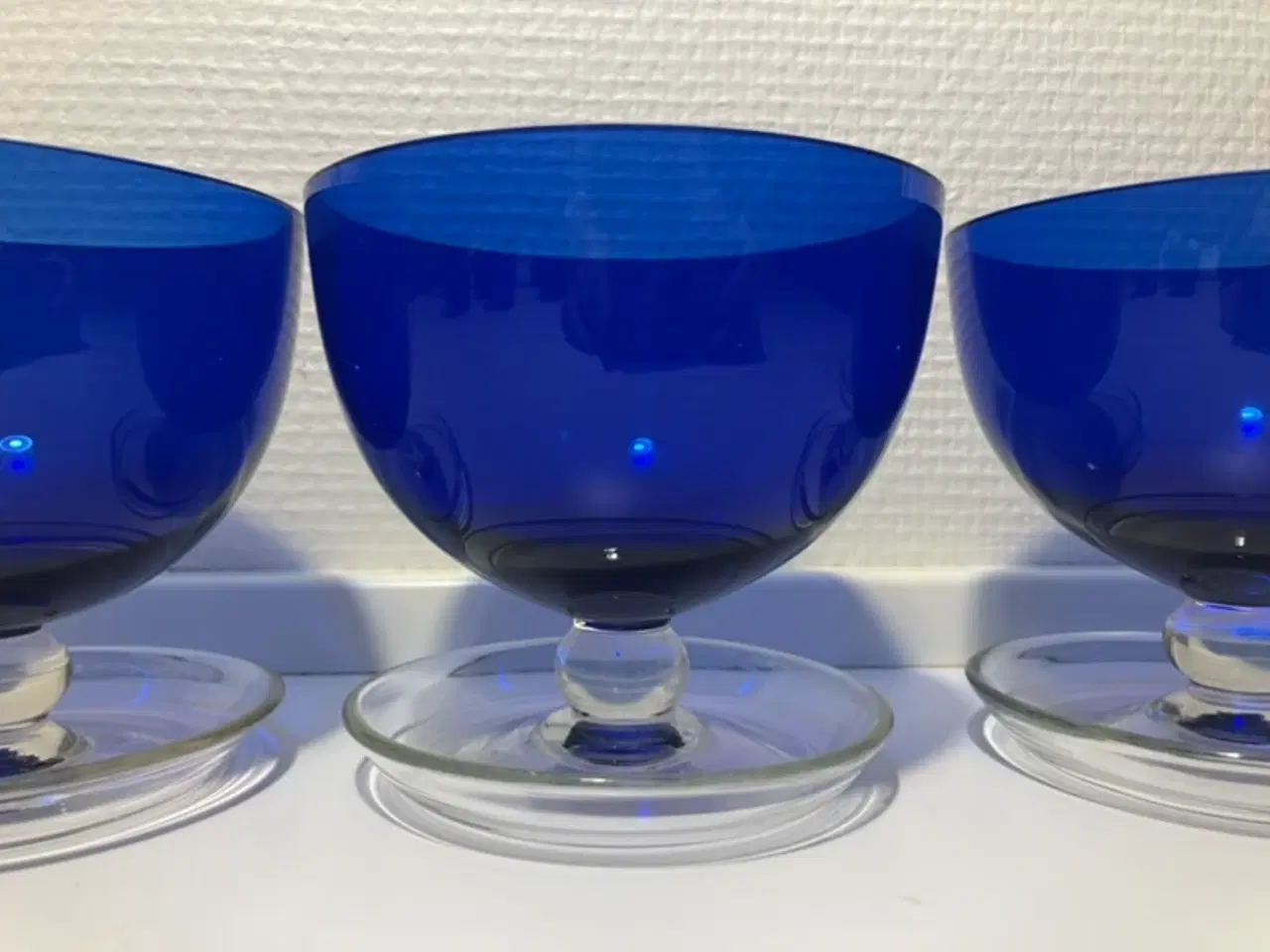 Billede 2 - Blandet blåt glas 