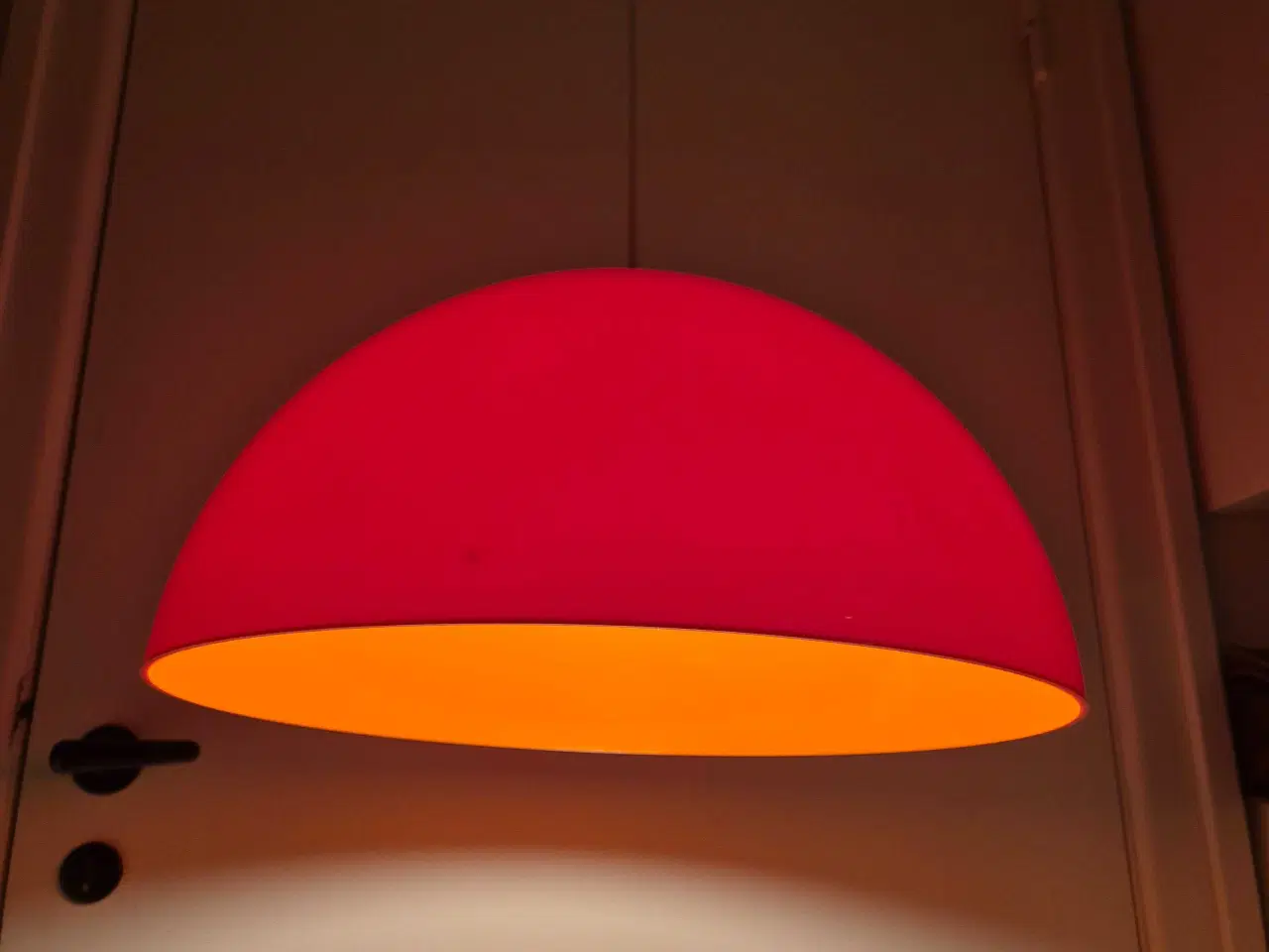 Billede 6 - Flot stor retrolampe i transparent plast